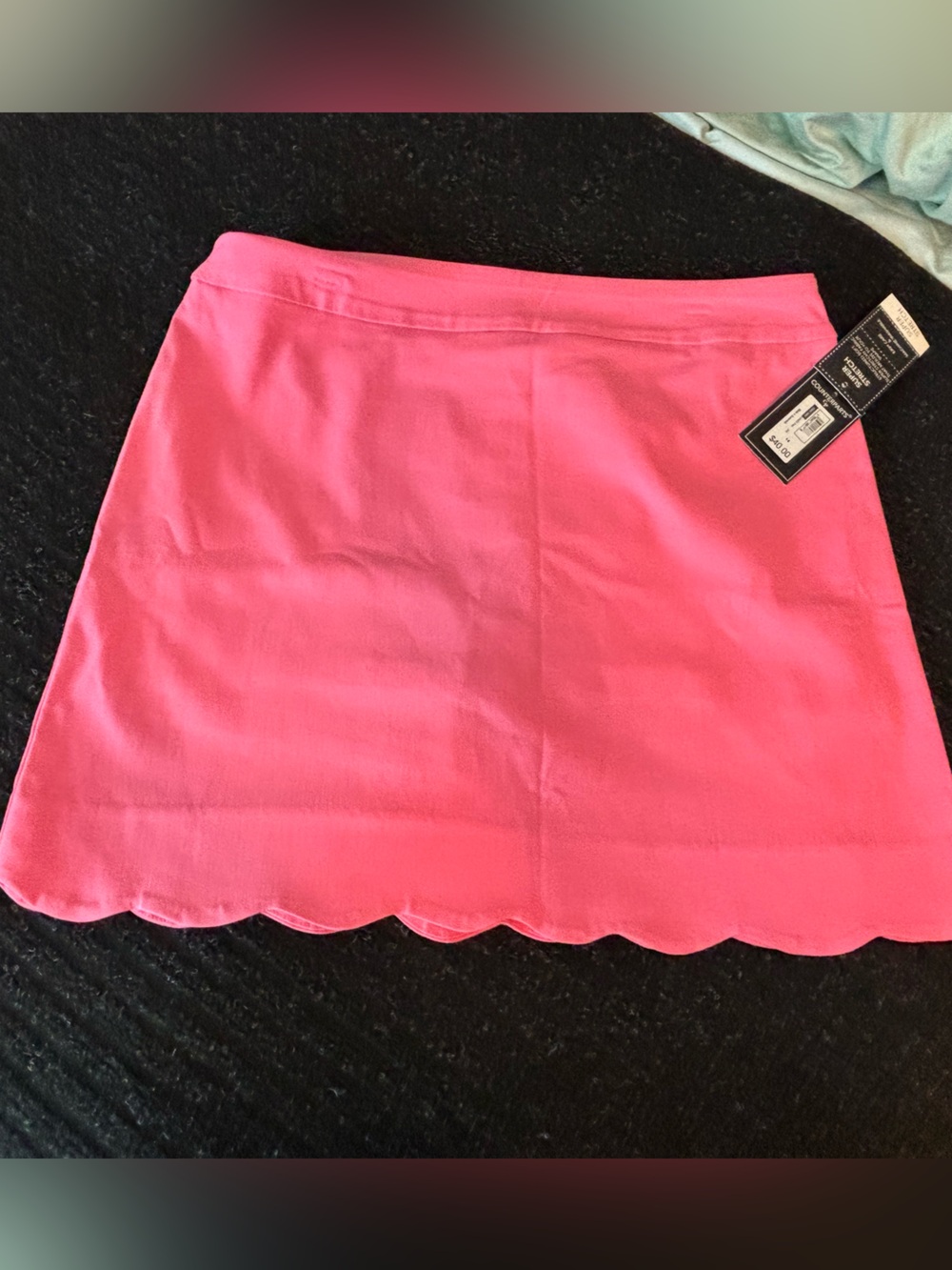 Counterparts Pink Scalloped Hem Mini Skirt